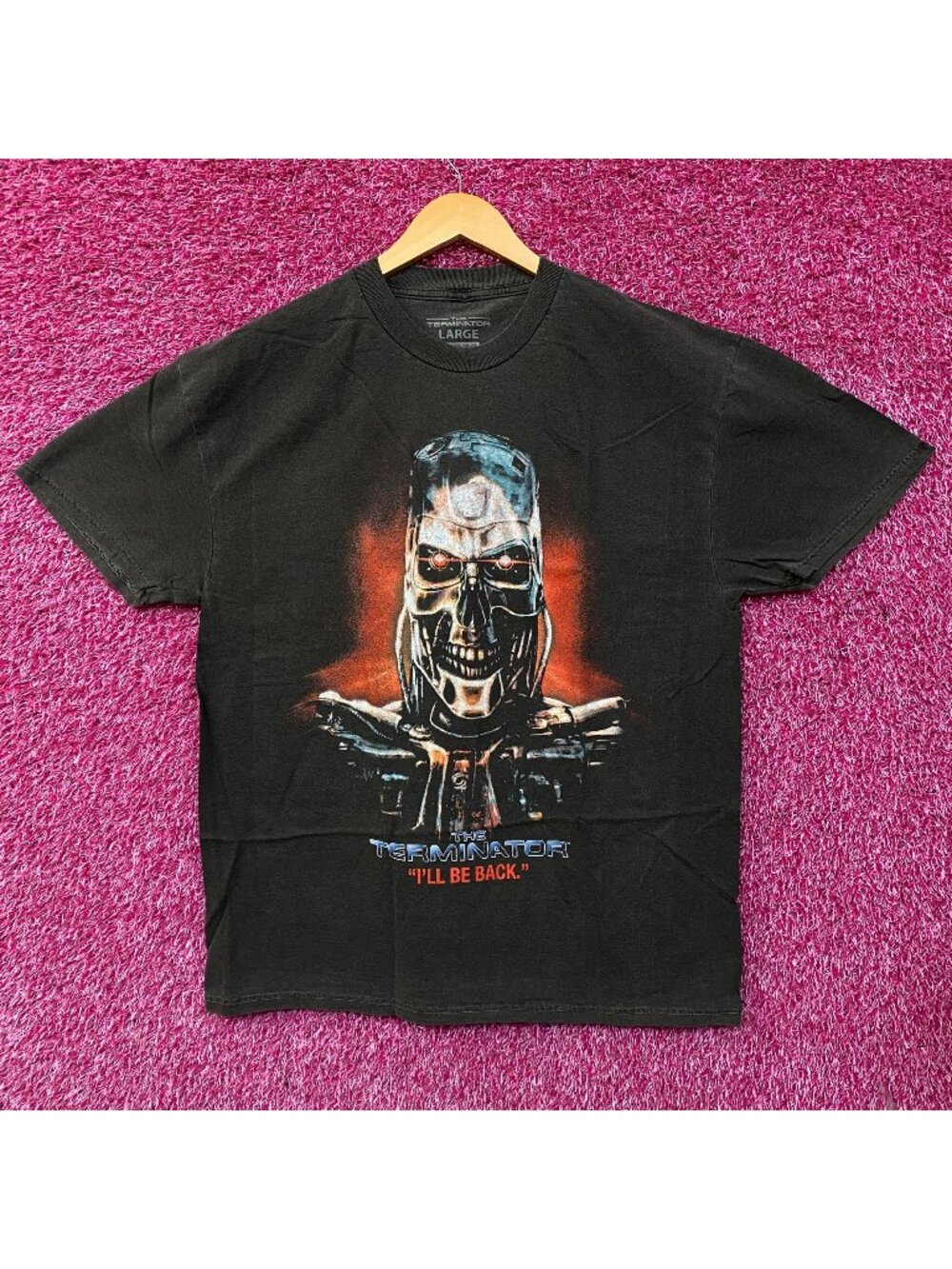 The Terminator T-800 Endoskeleton Retro Graphic T-Shirt Large